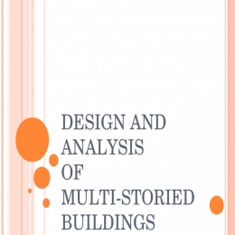 DESIGN AND ANALAYSIS OF MULTI STOREY BUILDING USING STAAD PRO - Engineering