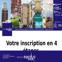 Inscription paris13 - Documents