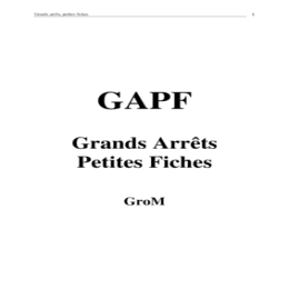 Grand arrêts de la jurisprudence administrative - Documents