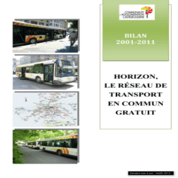 Bilan de la gratuité 2001-2011 à Châteauroux - Documents