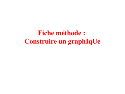 Fiche méthode : Construire un graphIqUe. Exemple : Lors de la solidification de leau distillée, on relève les températures ci-dessous : Temps (en mn)