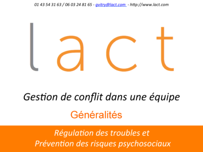 Gestion de conflits dans une équipe - Généralités - Healthcare